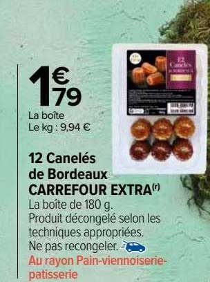12 Canelés De Bordeaux Carrefour Extra