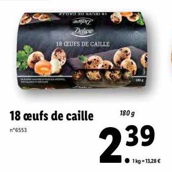 18 œufs de caille deluxe
