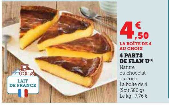 4 Parts De Flan U
