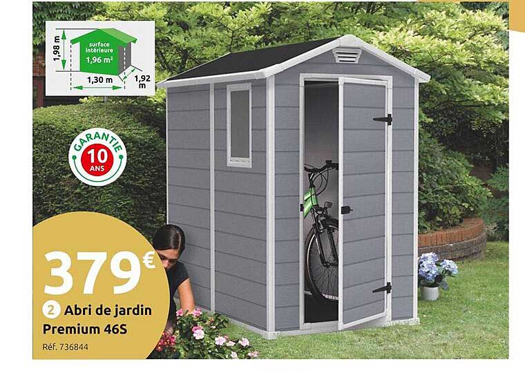 abri de jardin premium 46s
