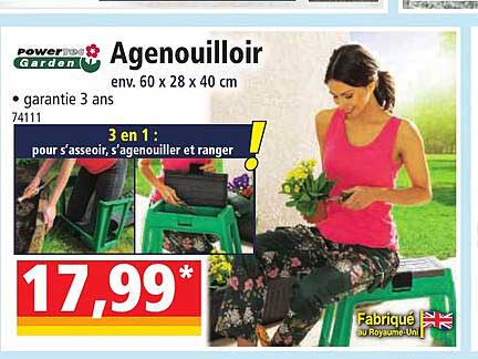 agenouilloir powertec garden