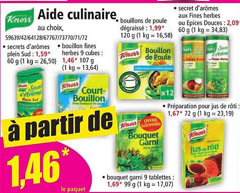 aide culinaire knorr