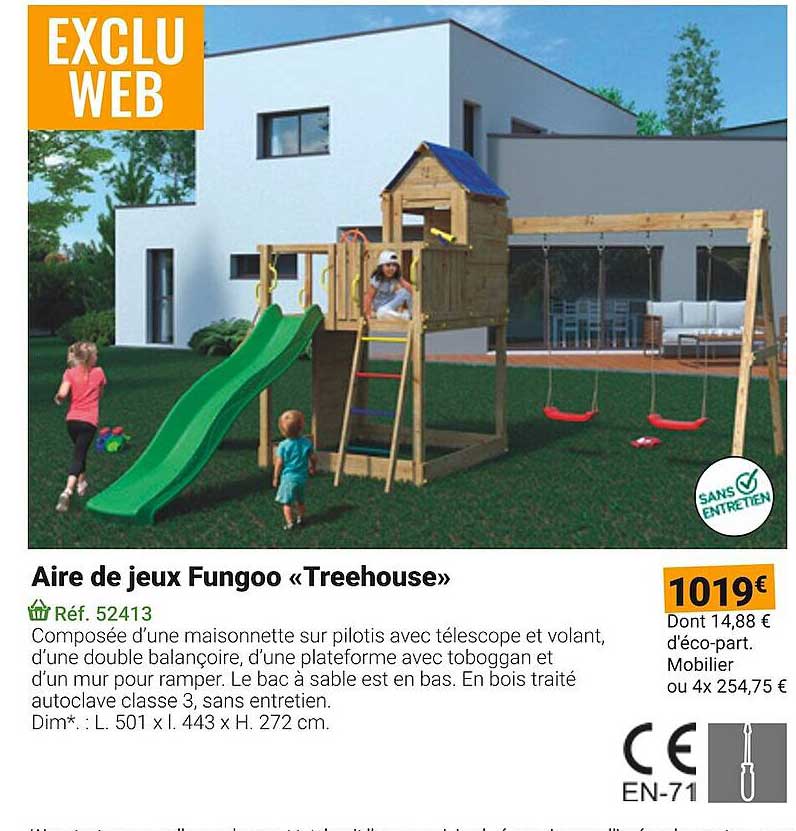 aire de jeux fungoo «treehouse»