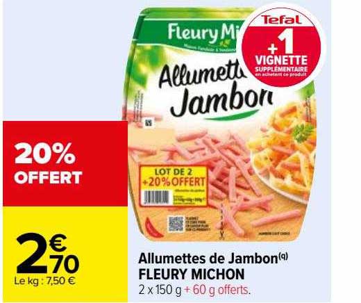 allumettes de jambon fleury michon