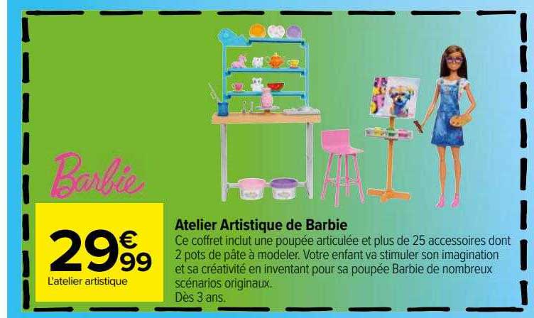 atelier artistique de barbie