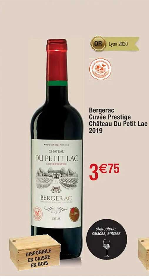bergerac cuvée prestige château du petit lac 2019