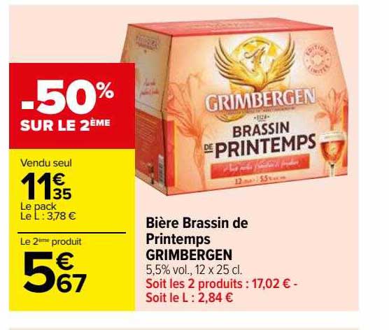 bière brassin de printemps grimbergen