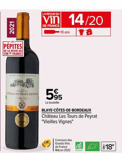 blay-côtes-de-bordeaux château les tours de peyrat