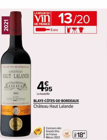 blaye-côtes-de-bordeaux château haut lalande