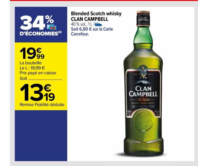 blended scotch whisky clan campbell