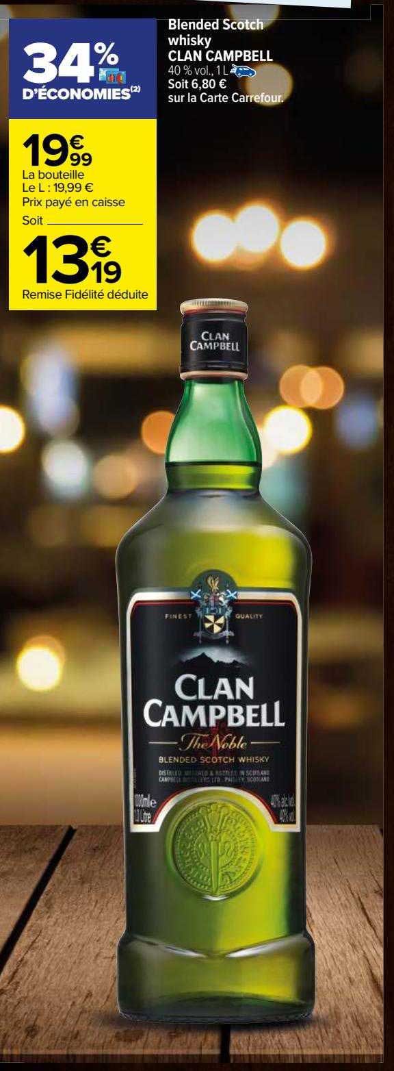 blended scotch whisky clan campbell