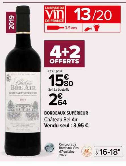 bordeaux supérieur château bel air