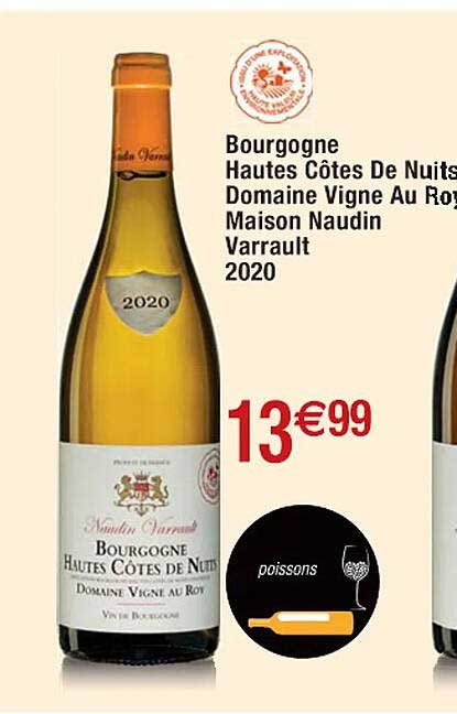 bourgogne hautes côtes de nuits domaine vigne au roy maison naudin varrault 2020