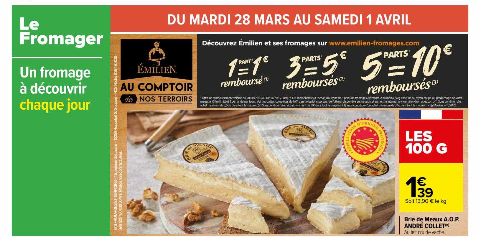 brie de meaux a.o.p. andré collet