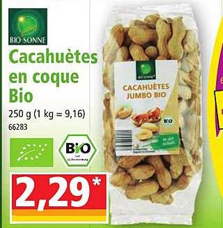 cacahuètes en coque bio bio sonne