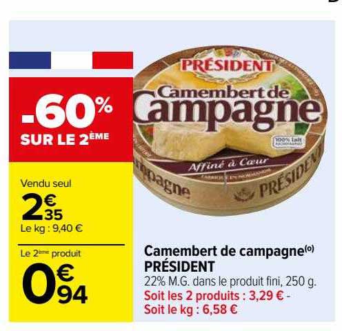 Camembert De Campagne Président