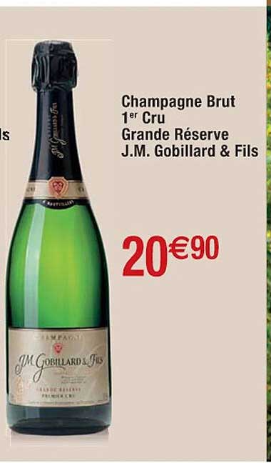 champagne brut 1er cru grande réserve j.m. gobillard & fils