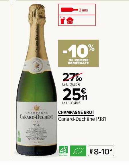 champagne brut canard-duchêne  p.181