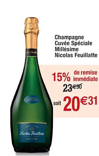 champagne cuvée spéciale millésimé nicolas feuillatte