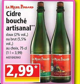 cidre bouché artisanal la mère poulard
