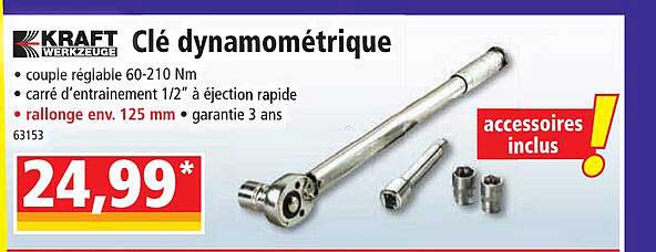clé dynamométrique kraft werkzeuge