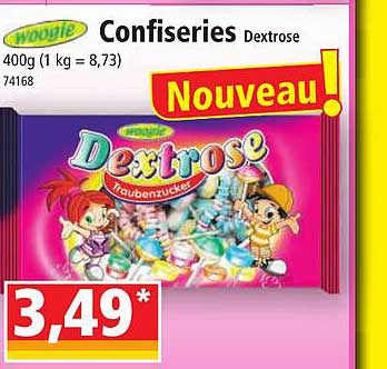 confiseries dextrose woogie