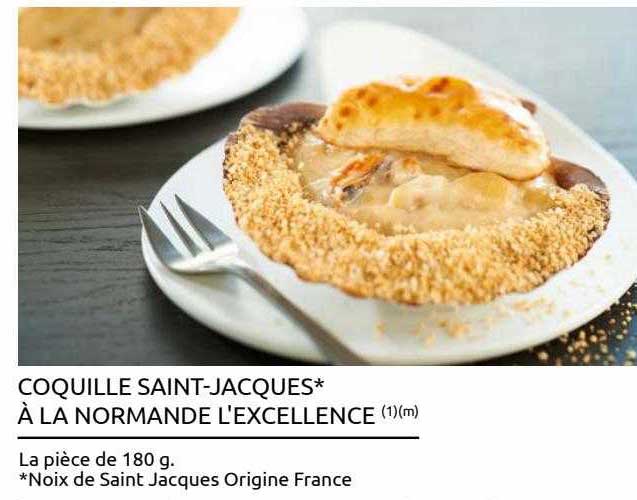 coquille saint-jacques à la normande l'excellence