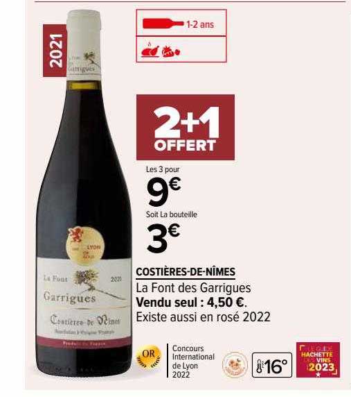 costières-de-nîmes la font des garrigues