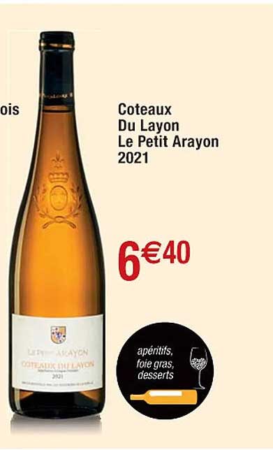 côteaux du layon le petit arayon 2021