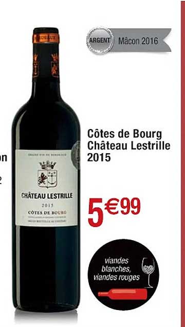 côtes de bourg château lestrille 2015