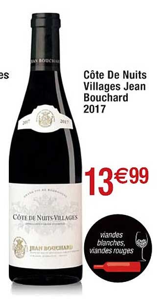 côtes de nuits villages jean bouchard 2017