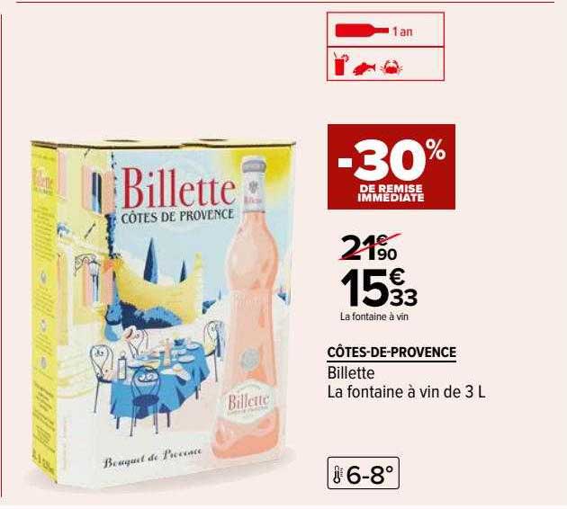 côtes-de-provence billette