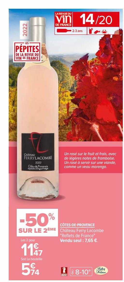 côtes de provence château ferry lacombe "reflets de france"