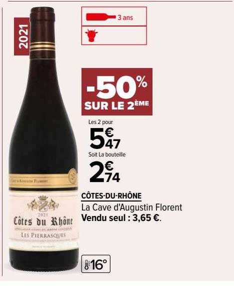 côtes-du-rhône la cave d'augustin florent