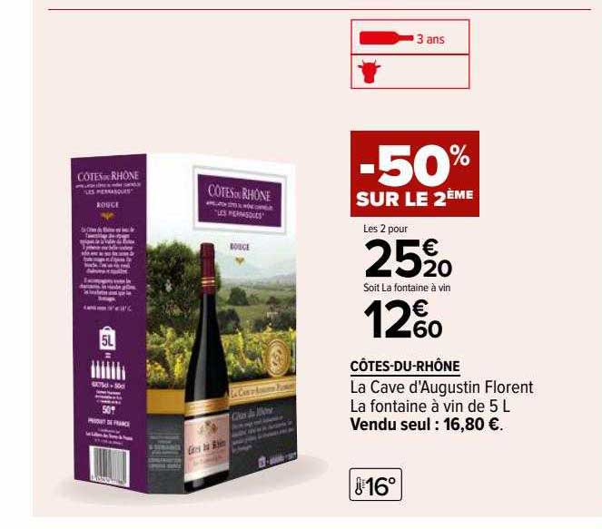 côtes-du-rhône la cave d'augustin florent