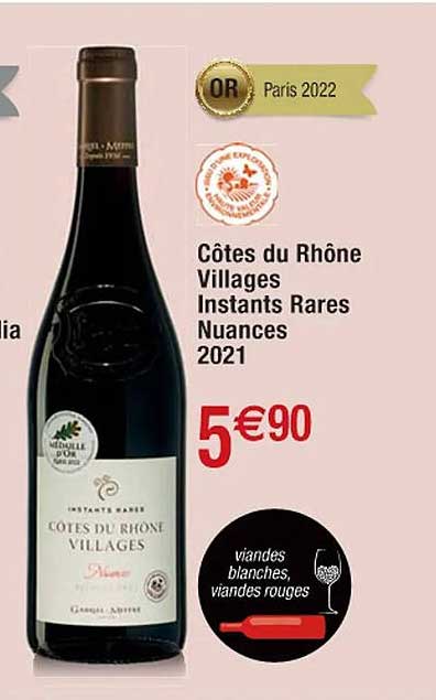 côtes du rhône villages instants rares nuances 2021