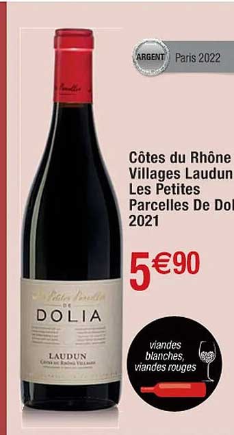 côtes du rhône villages laudun les petites parcelles de dolia 2021