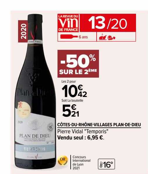 côtes-du-rhône-villages plan-de-dieu pierre vidal "temporis"