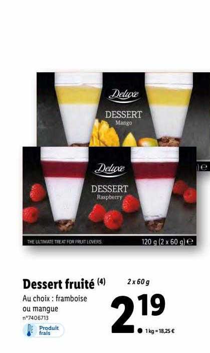 Dessert Fruité Deluxe