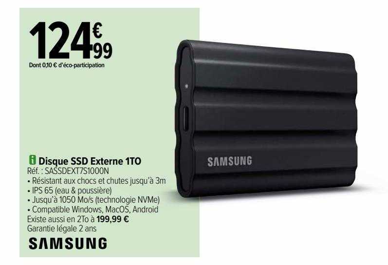 disque ssd externe 1to samsung