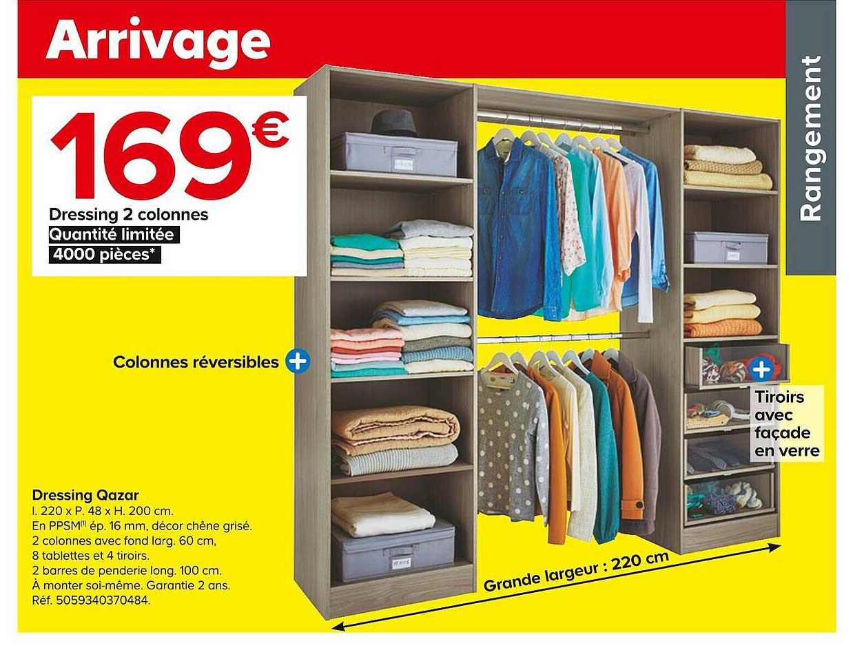 dressing 2 colonnes gazar