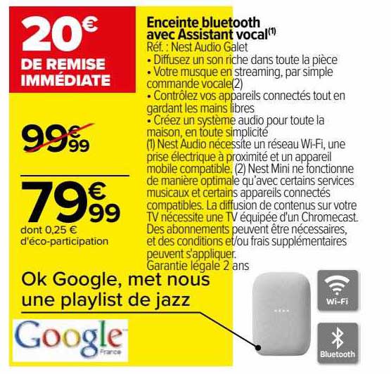 enceinte bluetooth avec assistant vocal