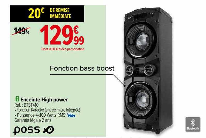 enceinte high power poss