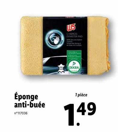 éponge anti-buée w5