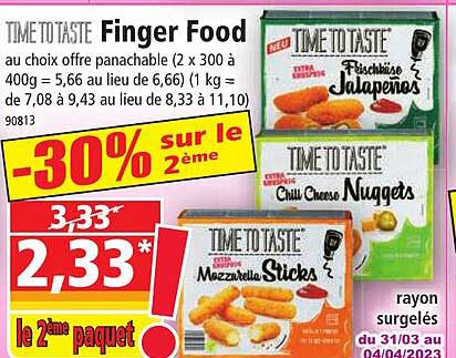 finger food time to taste