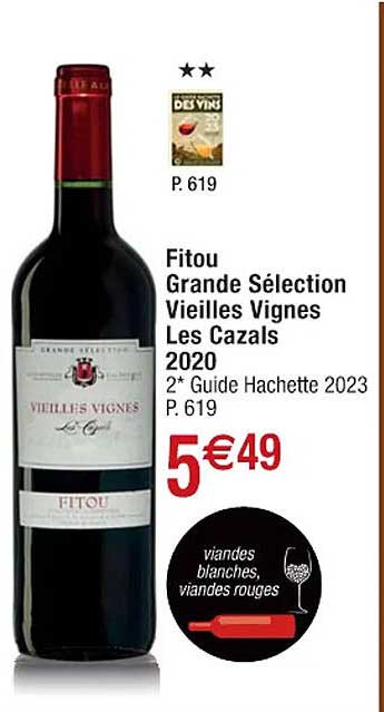 Fitou Grande Sélection Vieilles Vignes Les Cazals 2020