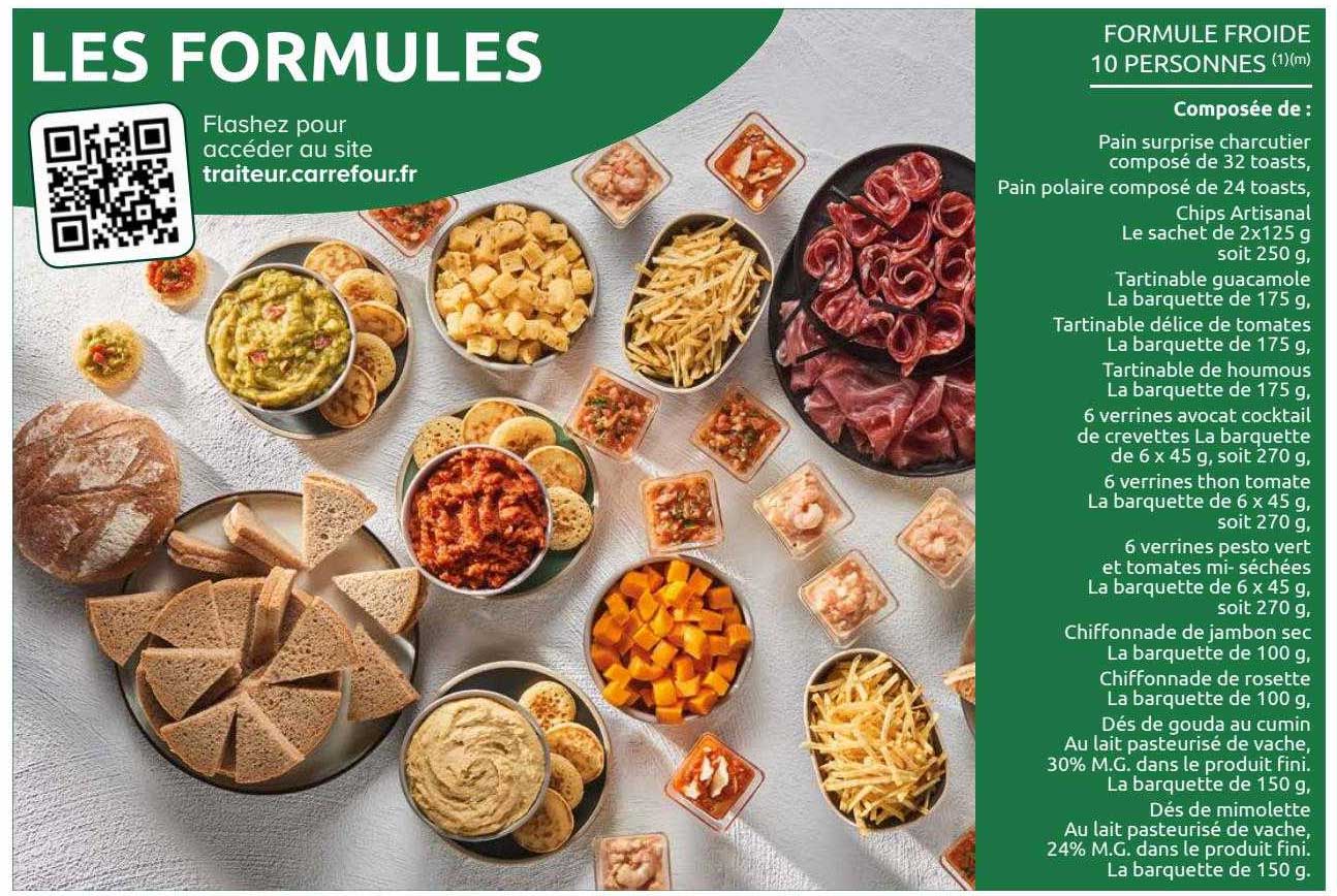 formule froide 10 personnes