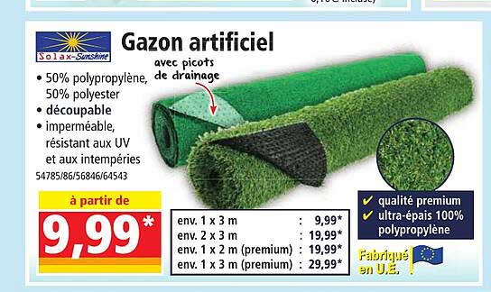 gazon artificiel solax-sunshine