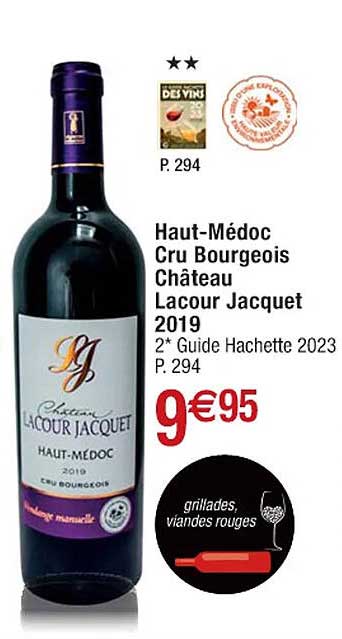 haut-médoc cru bourgeois château lacour jacquet 2019