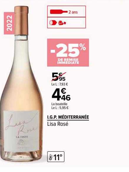 i.g.p. méditerranée lisa rosé